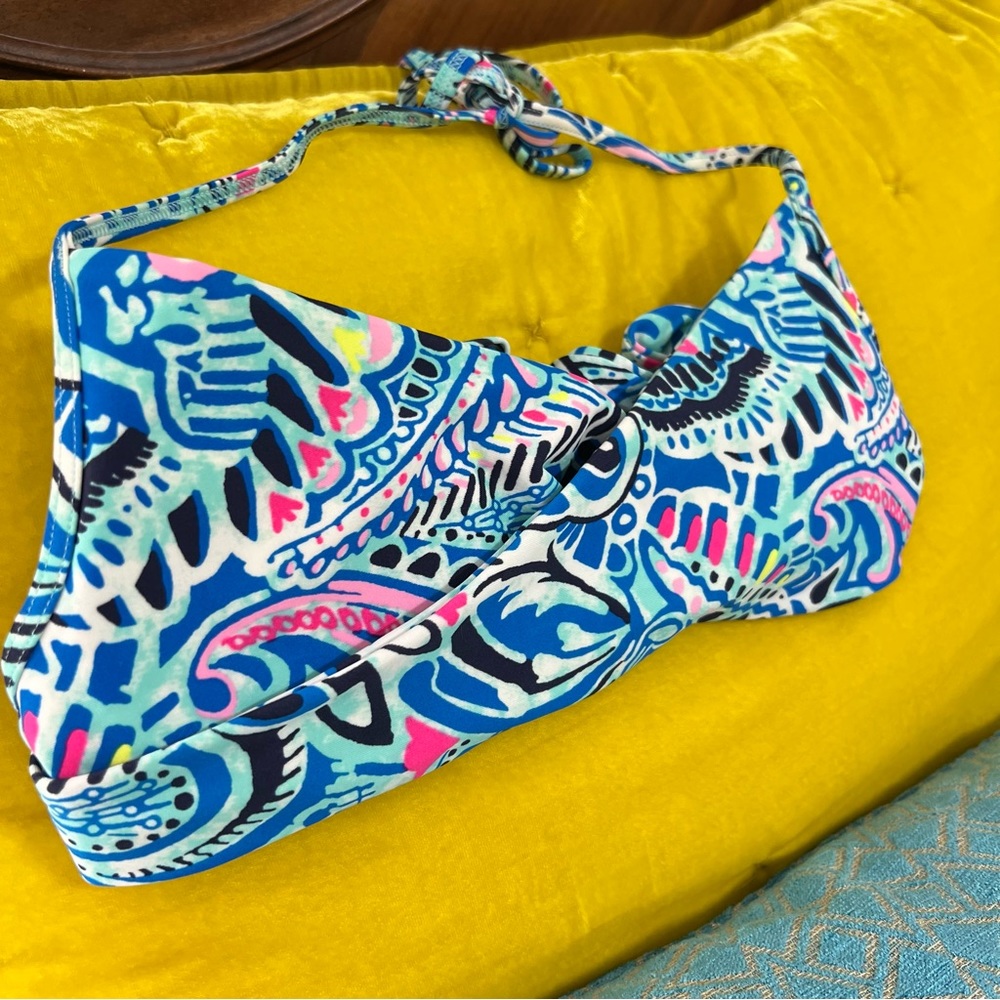 Aerie by American Eagle Bikini Swimsuit Swim Criss Cross Top Bright